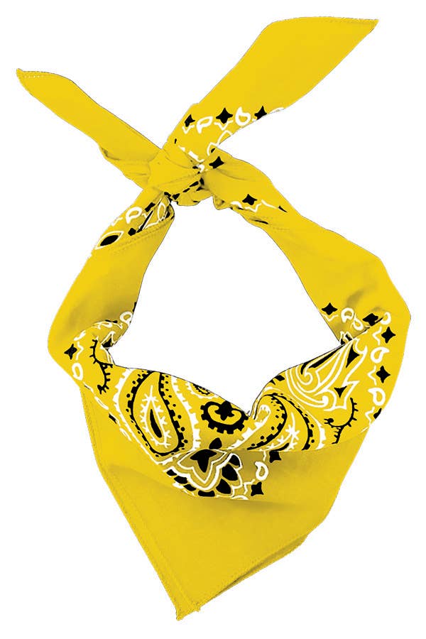Bandana - Lemon Paisley