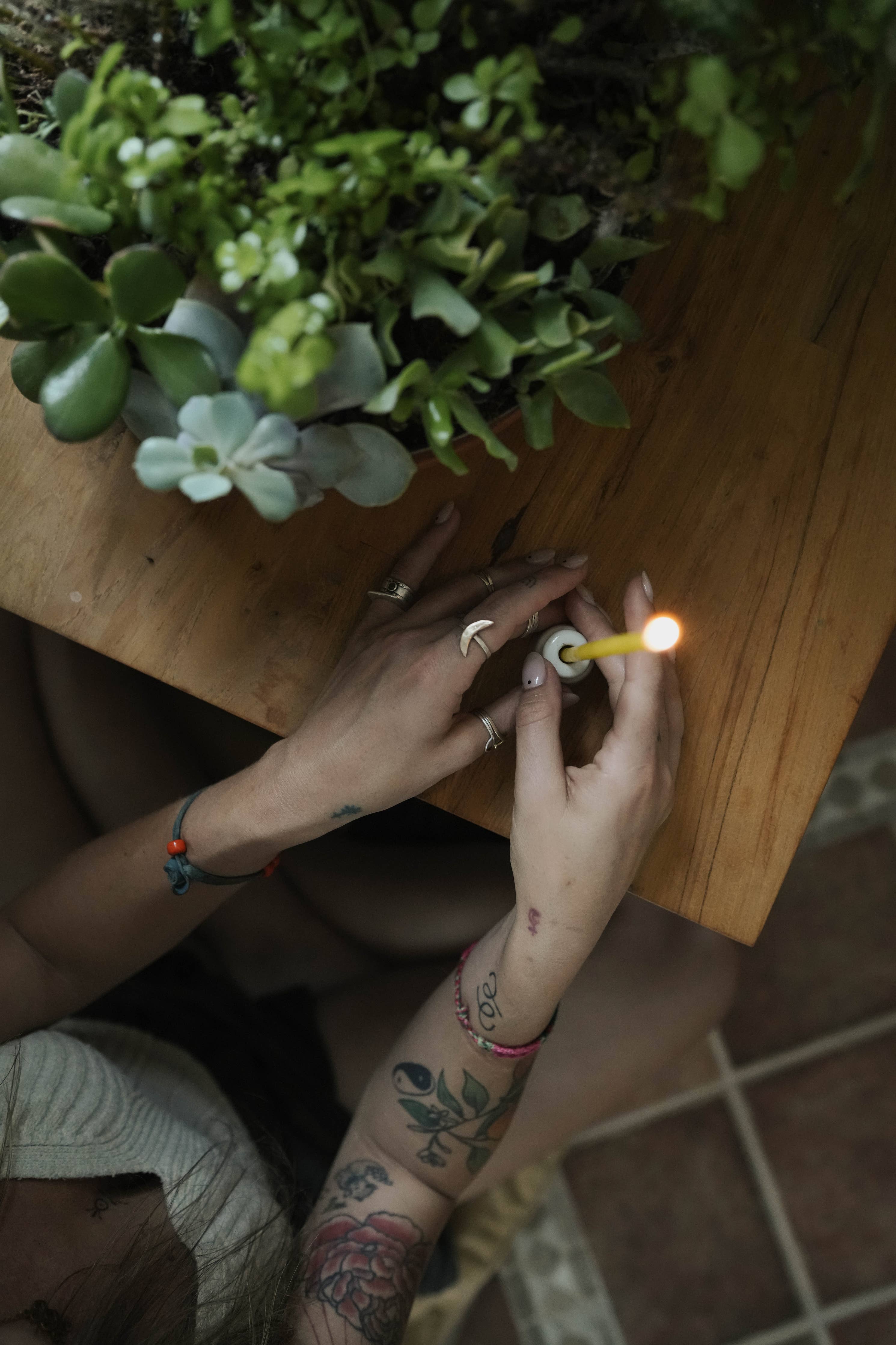 9" Pure Beeswax Slim/Tiny Taper Candle