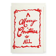 A Merry Christmas to All | Christmas Notelet Card🎄