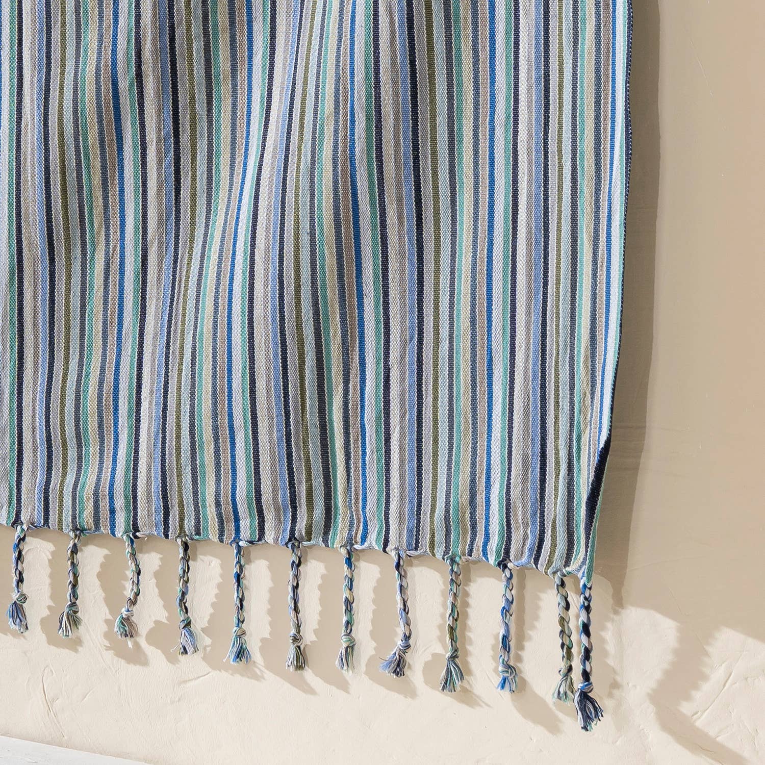 Turkish Bath/Beach/Sauna Mid Weight Towels - Blue Striped
