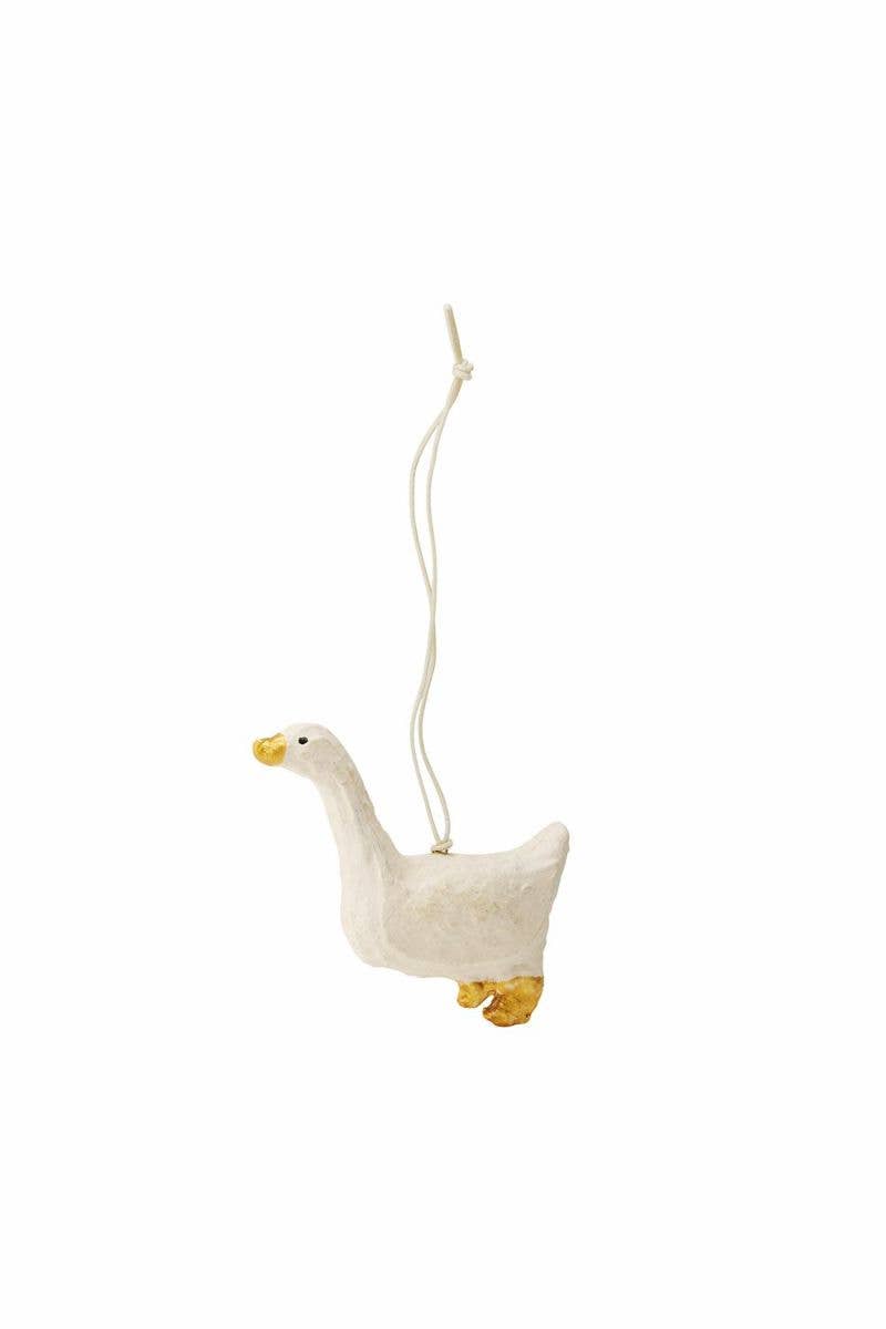 Paper Mache Duck Ornament