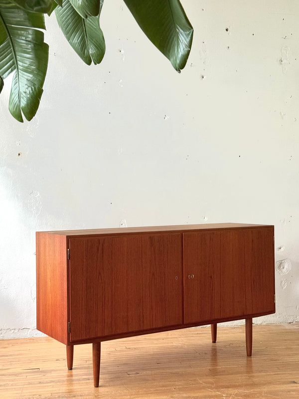 Danish Teak Sideboard Designed By Carlo Jensen With Locking Doors #211