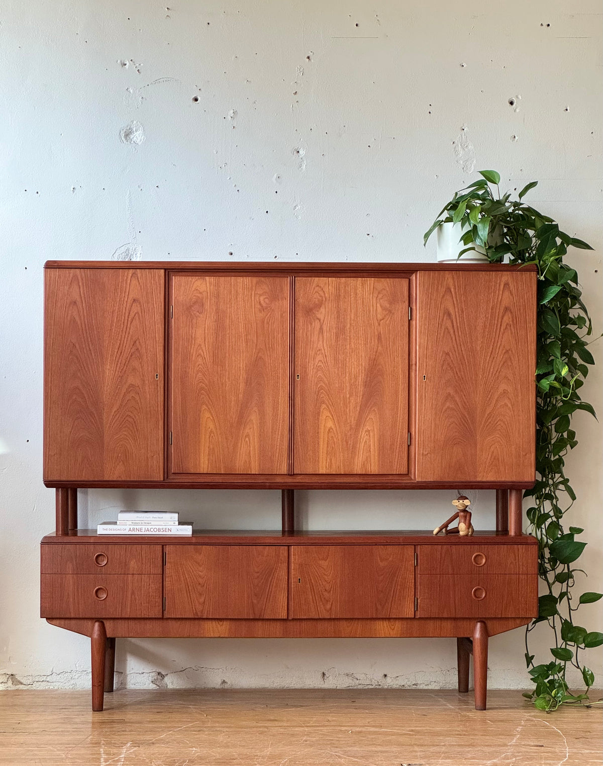 Danish Modern Highboard in Teak
