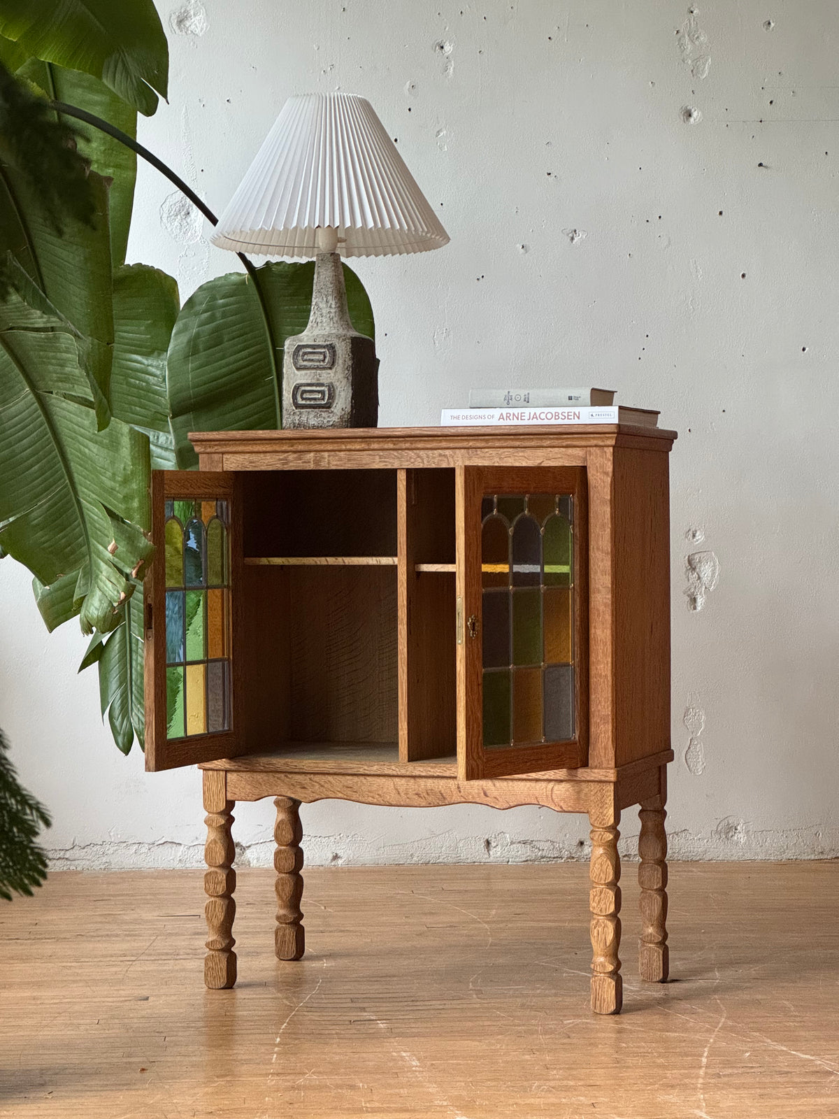 Oak & Glass Cabinet by Henning Kjaernulf