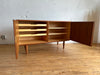 Danish Teak Sideboard with Locking Doors #211