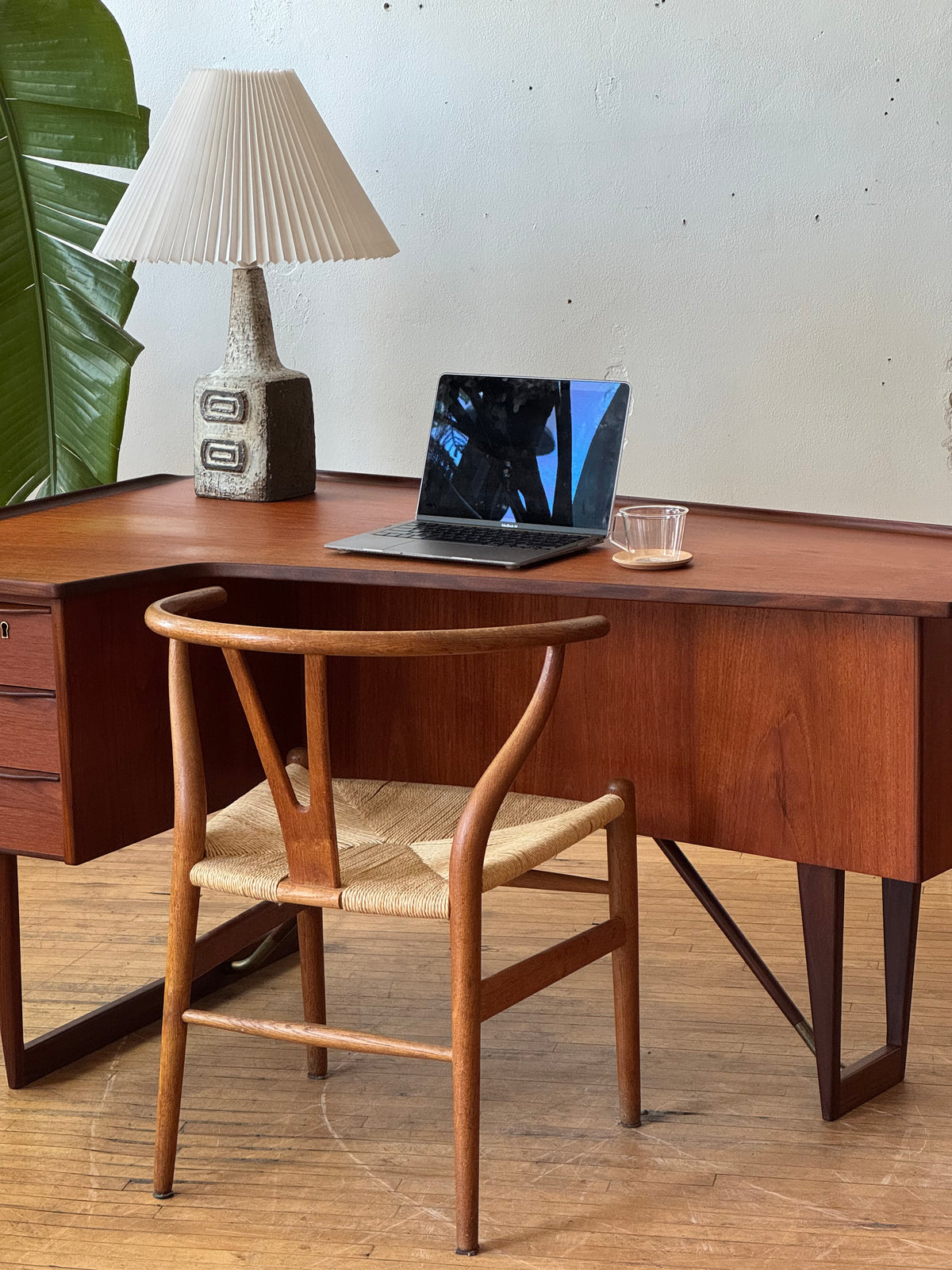 Danish Desk In Teak Designed by Peter Lovig Nielsen