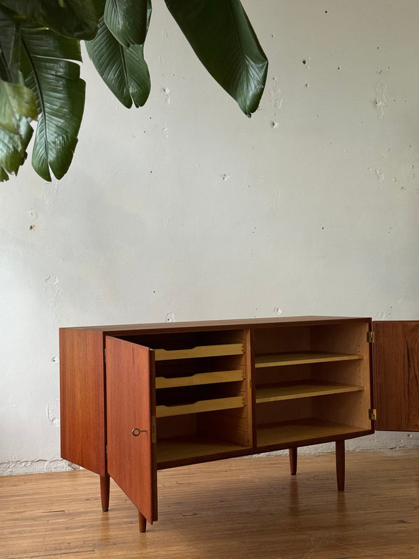 Danish Teak Sideboard Designed By Carlo Jensen With Locking Doors #211