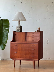 Danish Secretary Desk / vanity in Teak #3329