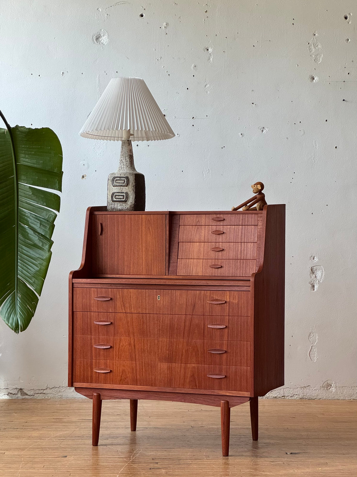 Danish Secretary Desk / vanity in Teak #3329