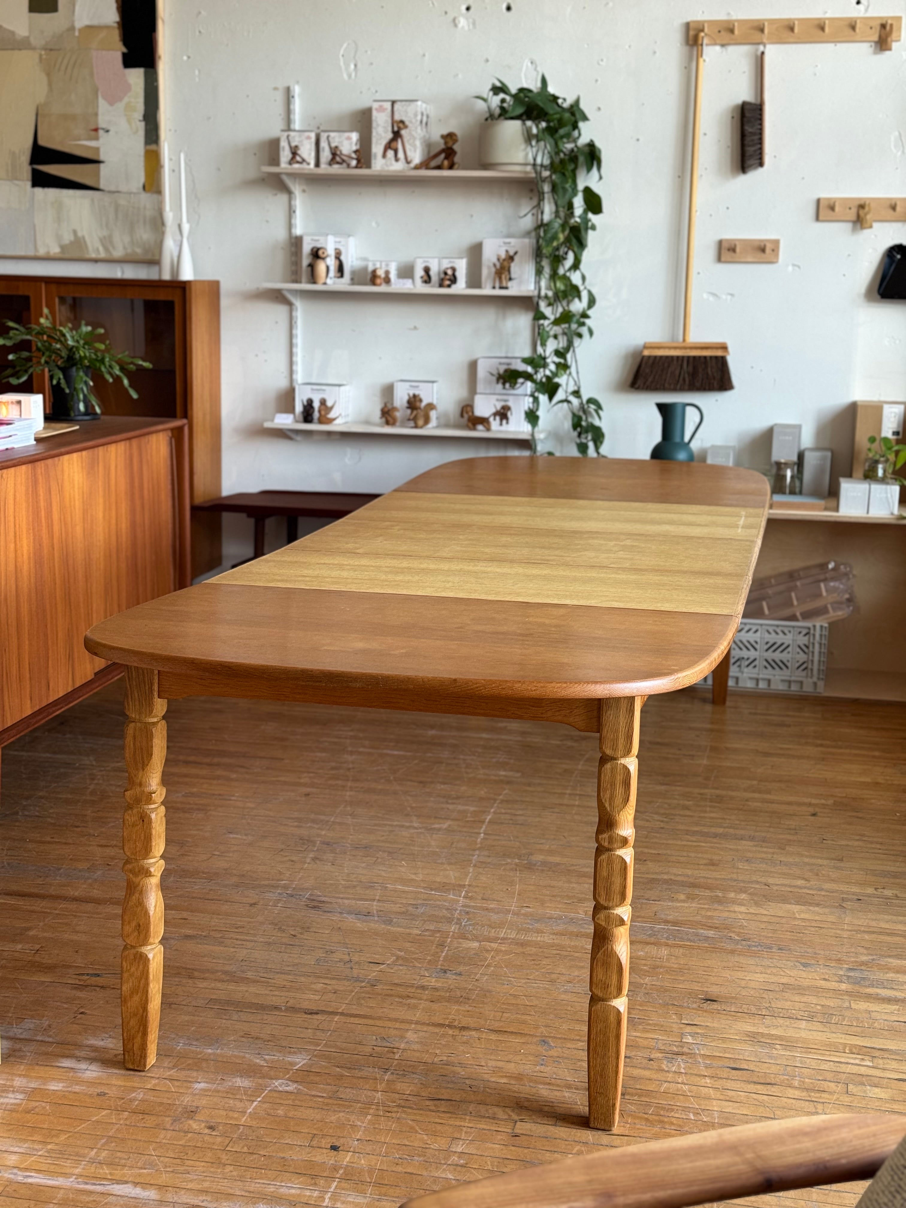 Danish Oak Dining Table By Henning Kjaernulf #1635