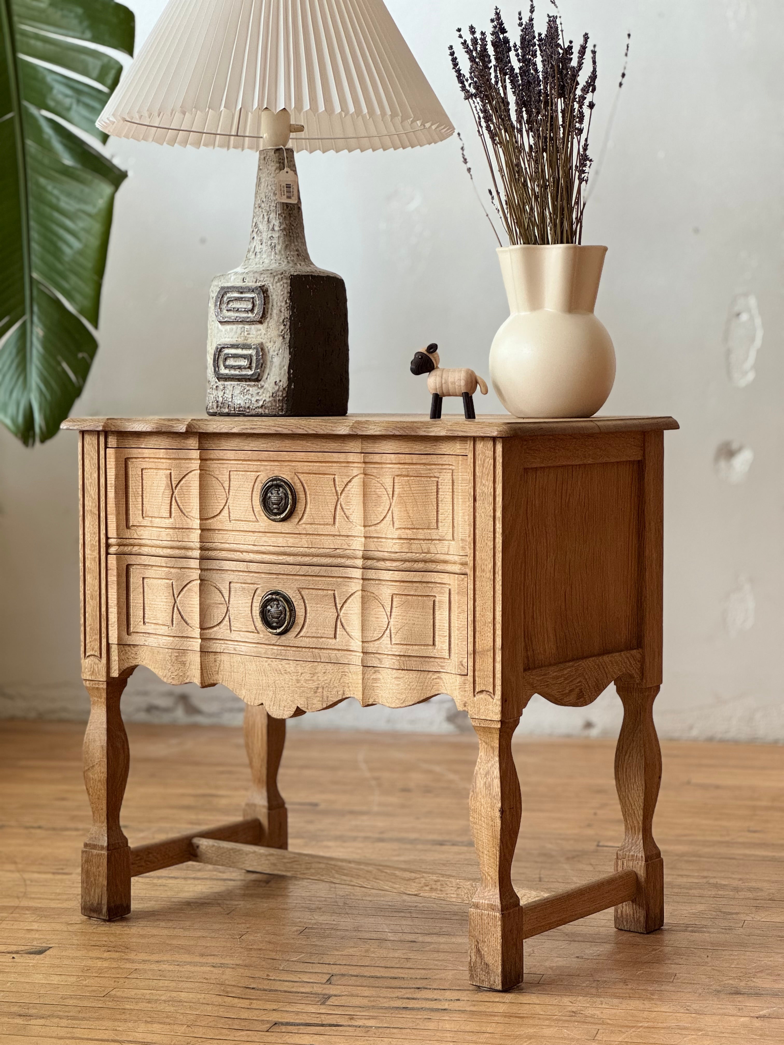 Danish Chest / Side Table in Oak By Henning Kjaernulf #3375