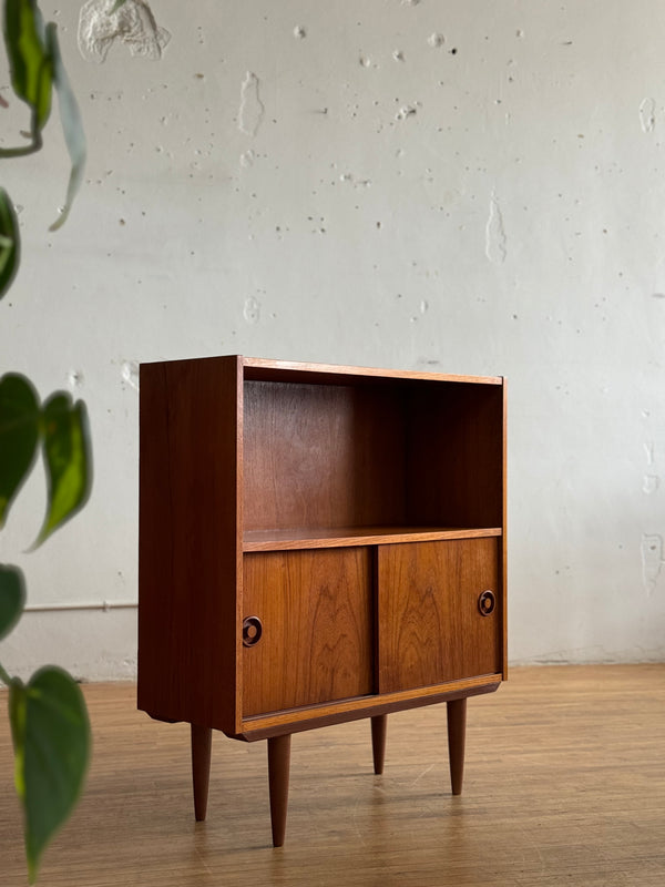 Teak Bookshelf / Two Door Slider