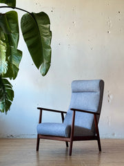 Danish Modern Lounge Chair in Teak/Wool