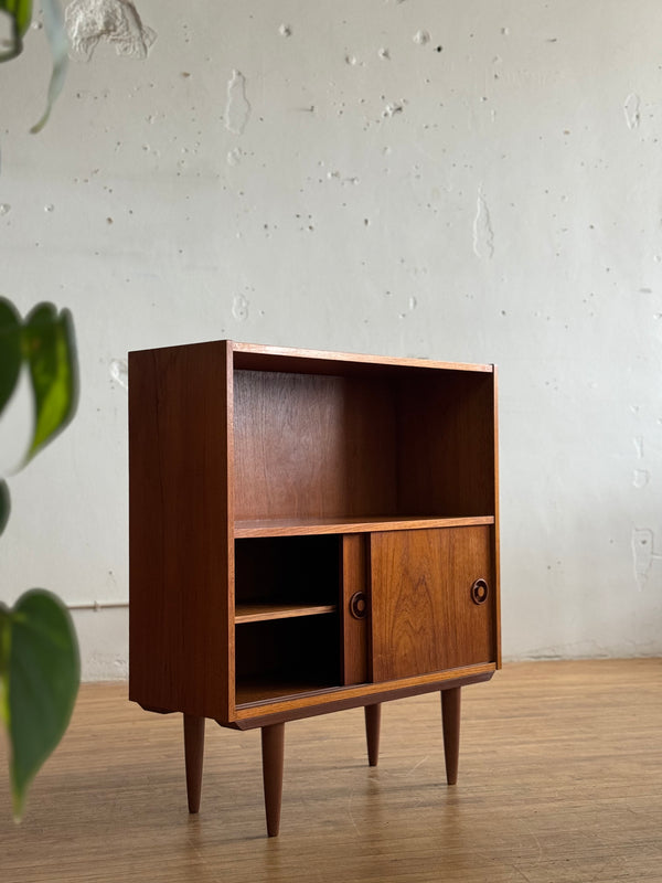 Teak Bookshelf / Two Door Slider