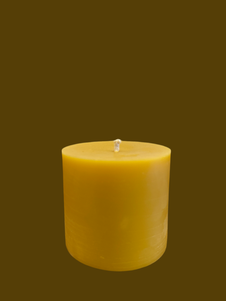 3x3 Beeswax Pillar