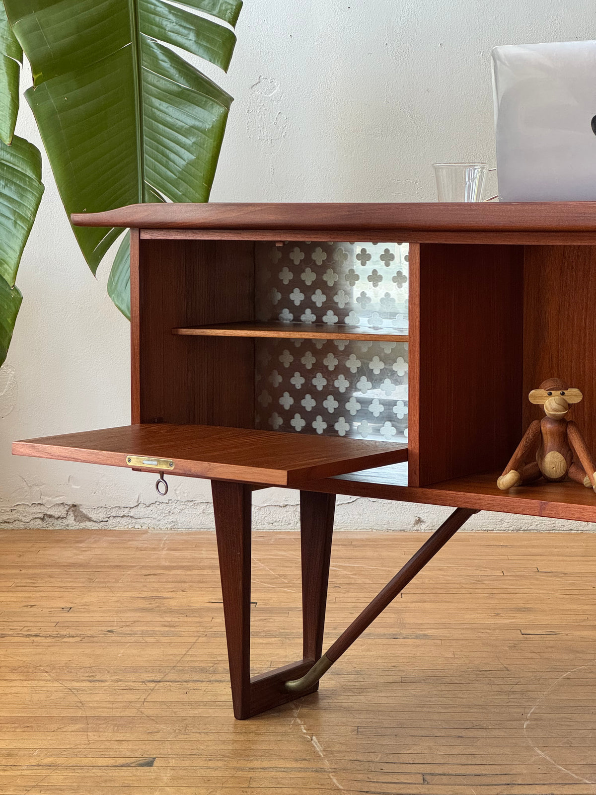 Danish Desk In Teak Designed by Peter Lovig Nielsen