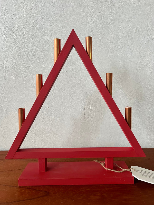 Candle Tree - Matte Red Finish