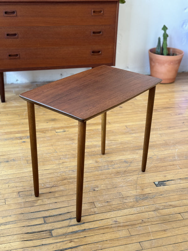 Teak and Beech Side Table #151