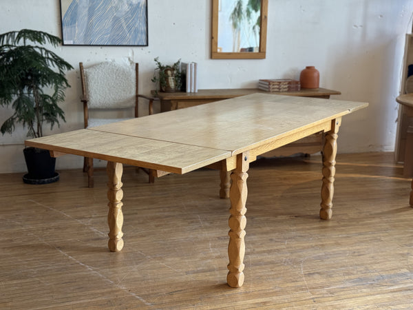 Danish Dining Table In Oak Attributed To Henning Kjaernulf #13
