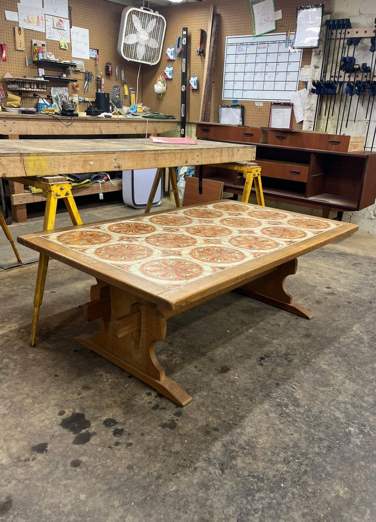 Danish Coffee Table In Oak Designed By Henning Kjaernulf