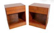 Pair of teak night stands by Arne Wahl Iversen