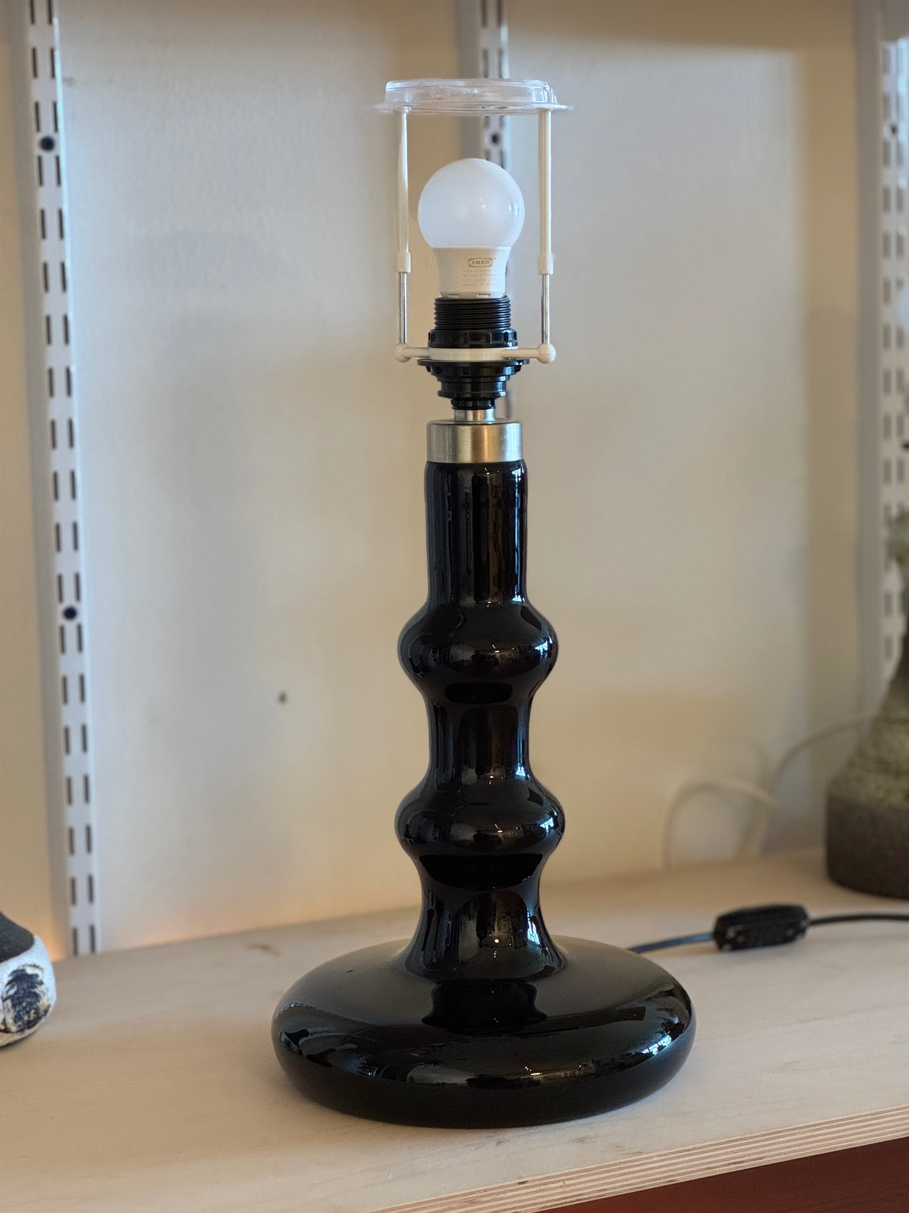 Danish Glass Lamp by Holmegaard #2587