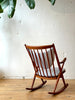 Teak Rocking Chair by Frank Reenskaug for Bramin