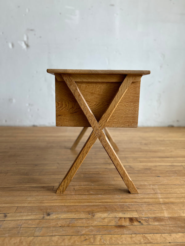 Oak Sewing / Side Table #122