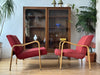 Pair of sculptural Mid-Century lounge chairs