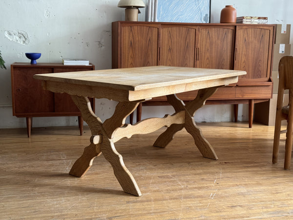 Danish Dining Table In Oak Designed By Henning Kjaernulf #19