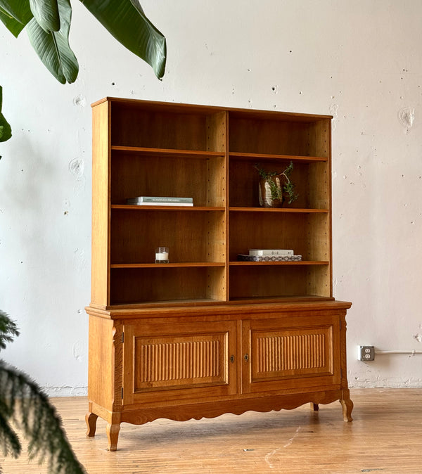 Danish Wall Unit / Bookshelf / Sideboard In Oak Attributed To Henning Kjaernulf