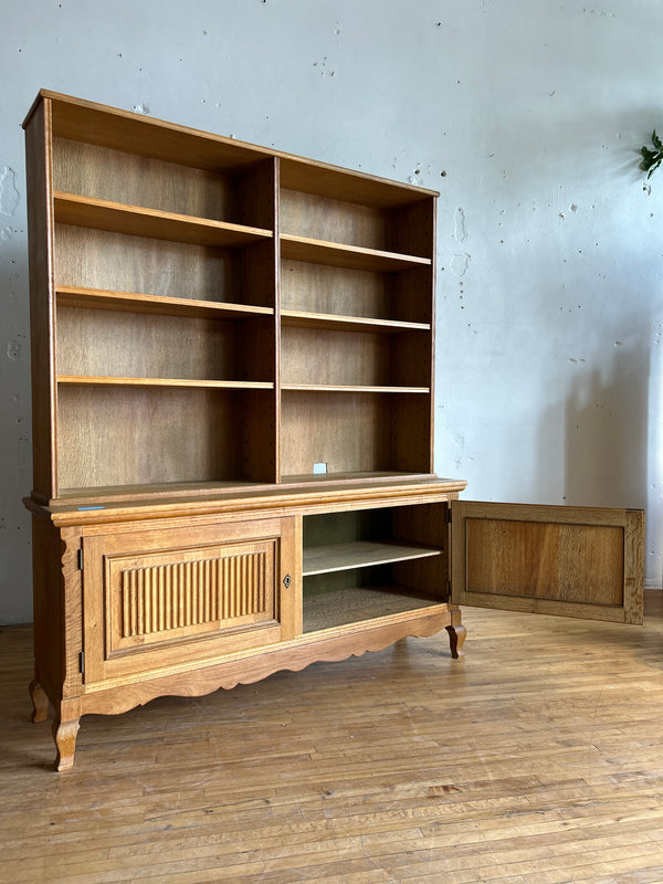 Danish Oak Bookshelf / Sideboard in the Style of Henning Kjaernulf #64
