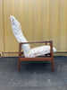Danish Reclining Lounge Chair and Ottoman in Teak #153