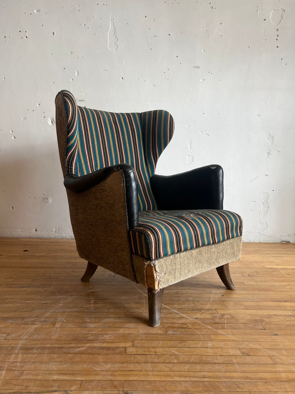 Danish Wing Back Lounge Chair #221