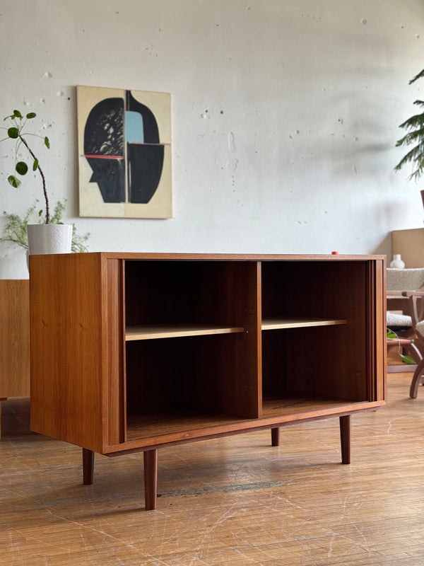 Danish Tambour Sideboard in Teak by Carlo Jensen for Hundevad