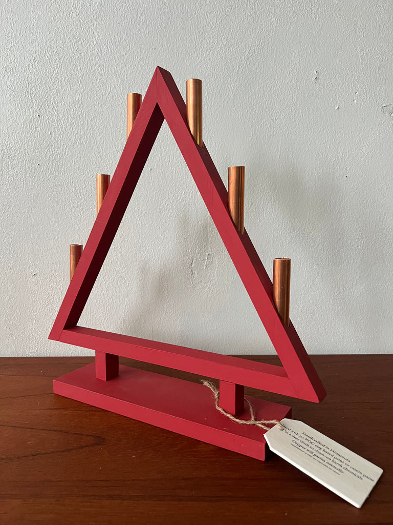 Candle Tree - Matte Red Finish