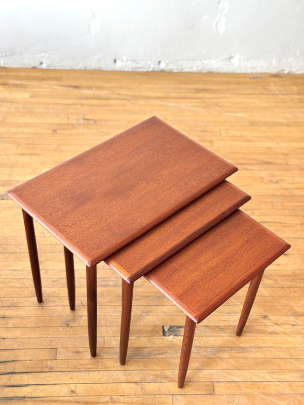 Danish Teak Nesting Tables #282