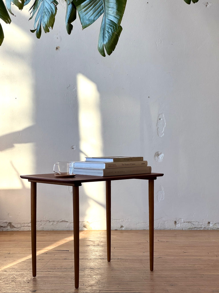 Petite Danish Modern Teak Side Table