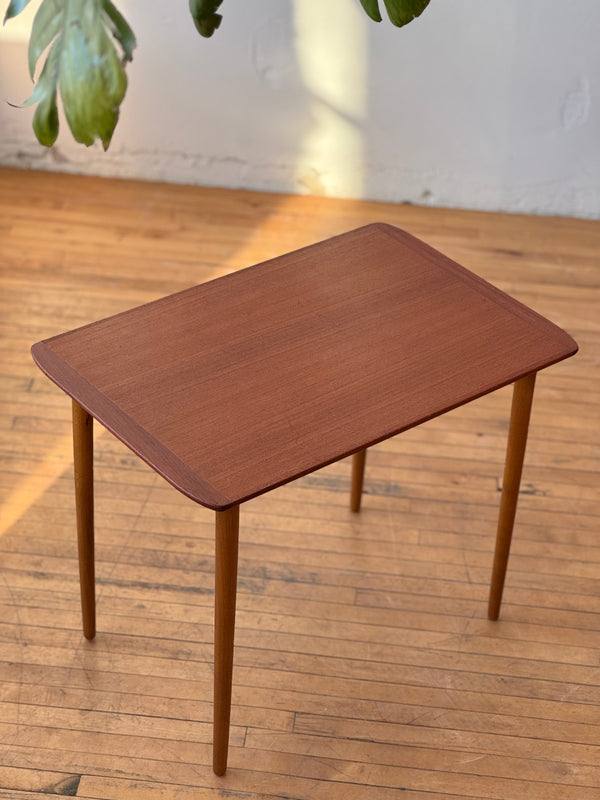 Petite Danish Modern Teak Side Table