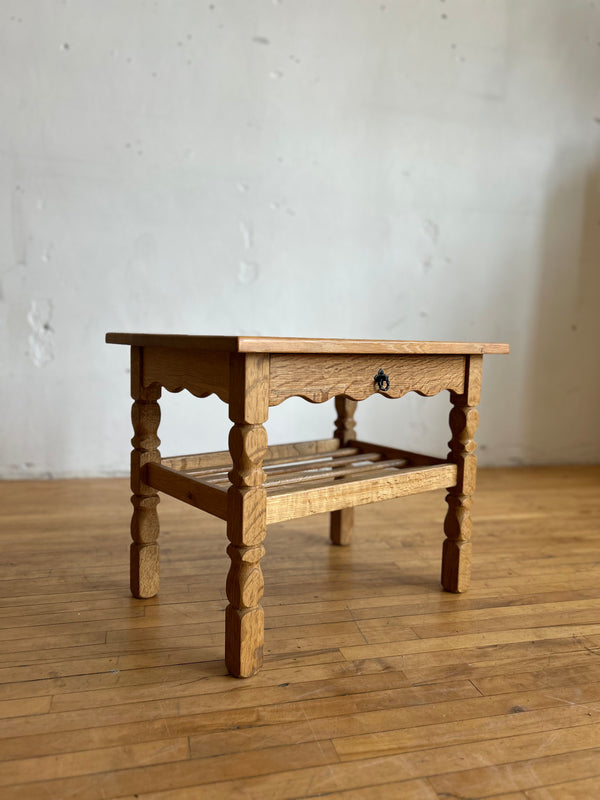 Oak Side Table in the Style of Henning Kjaernulf #15