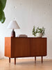 Danish | Mid-Century Modern Tambour Sideboard in Teak by Carlo Jensen