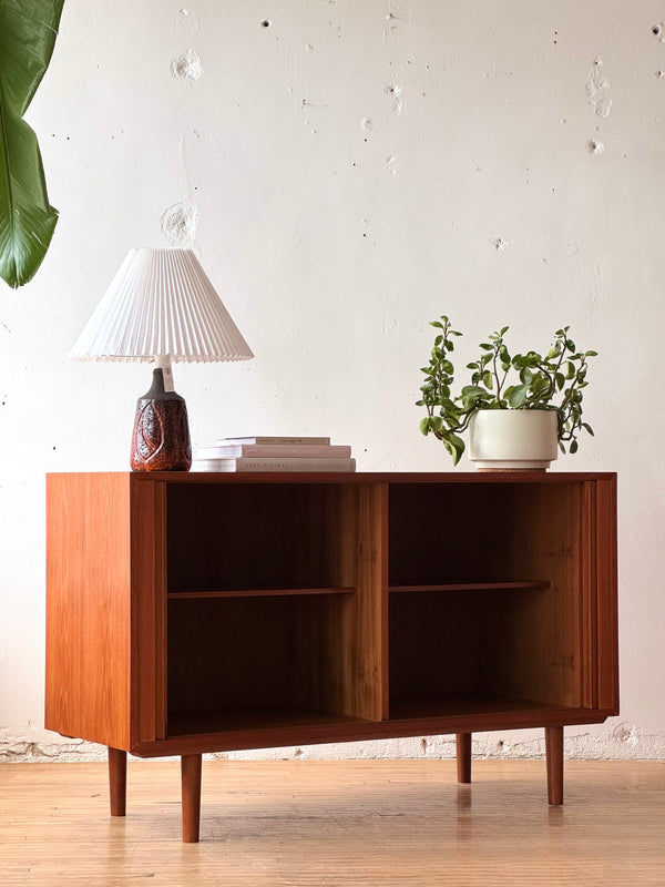 Danish | Mid-Century Modern Tambour Sideboard in Teak by Carlo Jensen