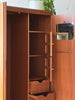 Danish Modern Wardrobe Cabinet in Teak & Mahogany