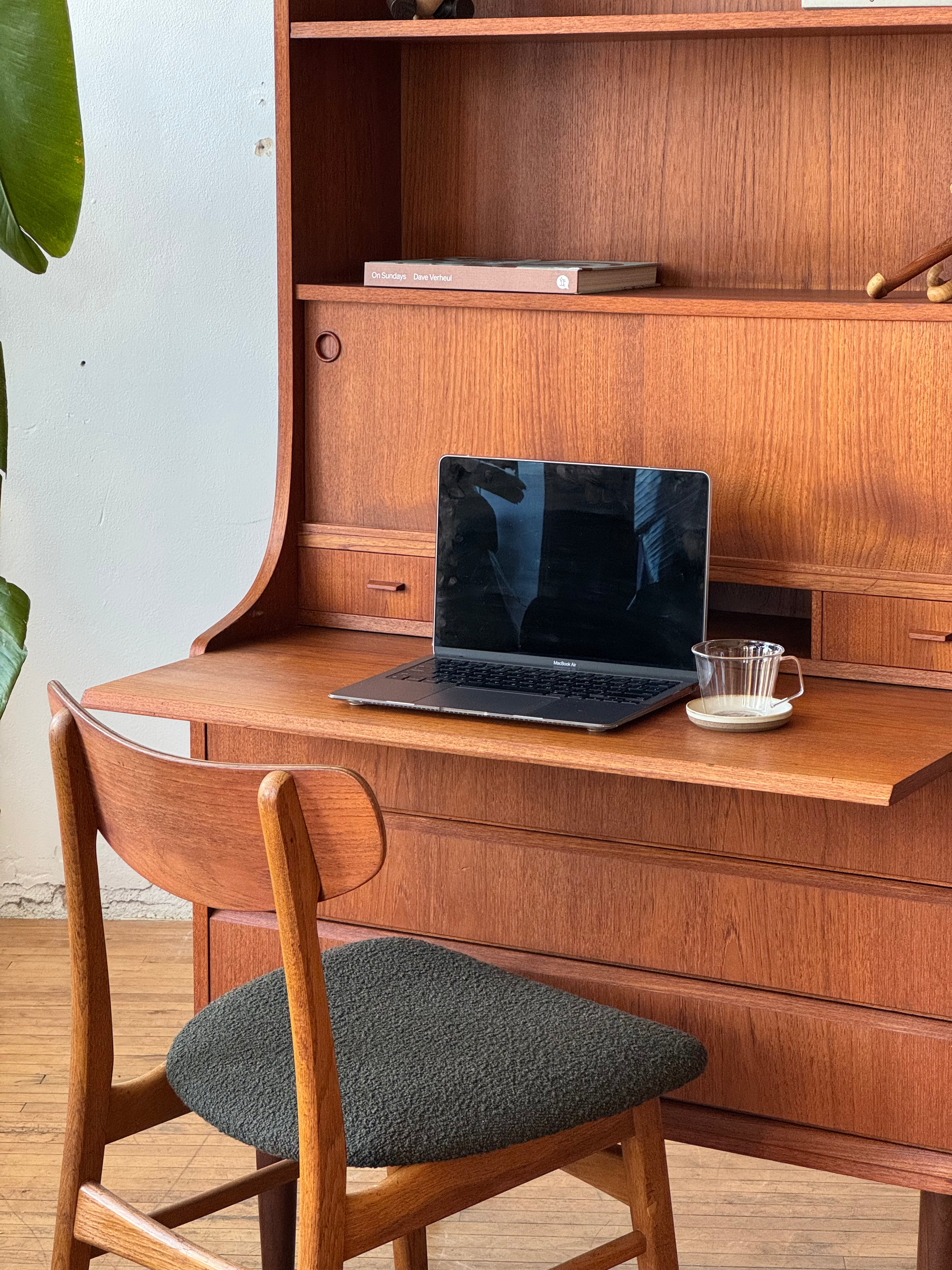 Danish Modern Bookshelf / Secretary in Teak