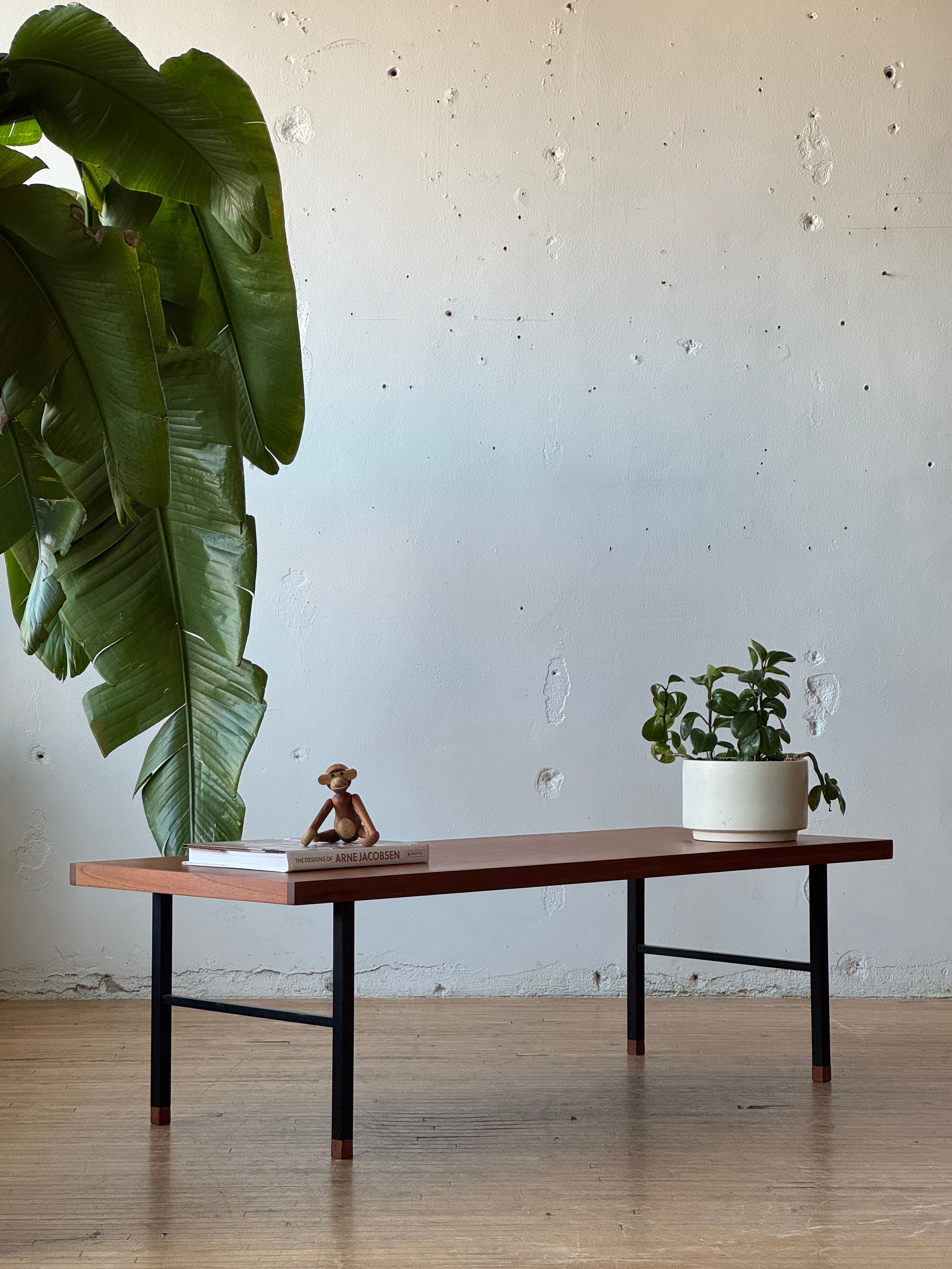 Danish Teak & Steel Coffee Table