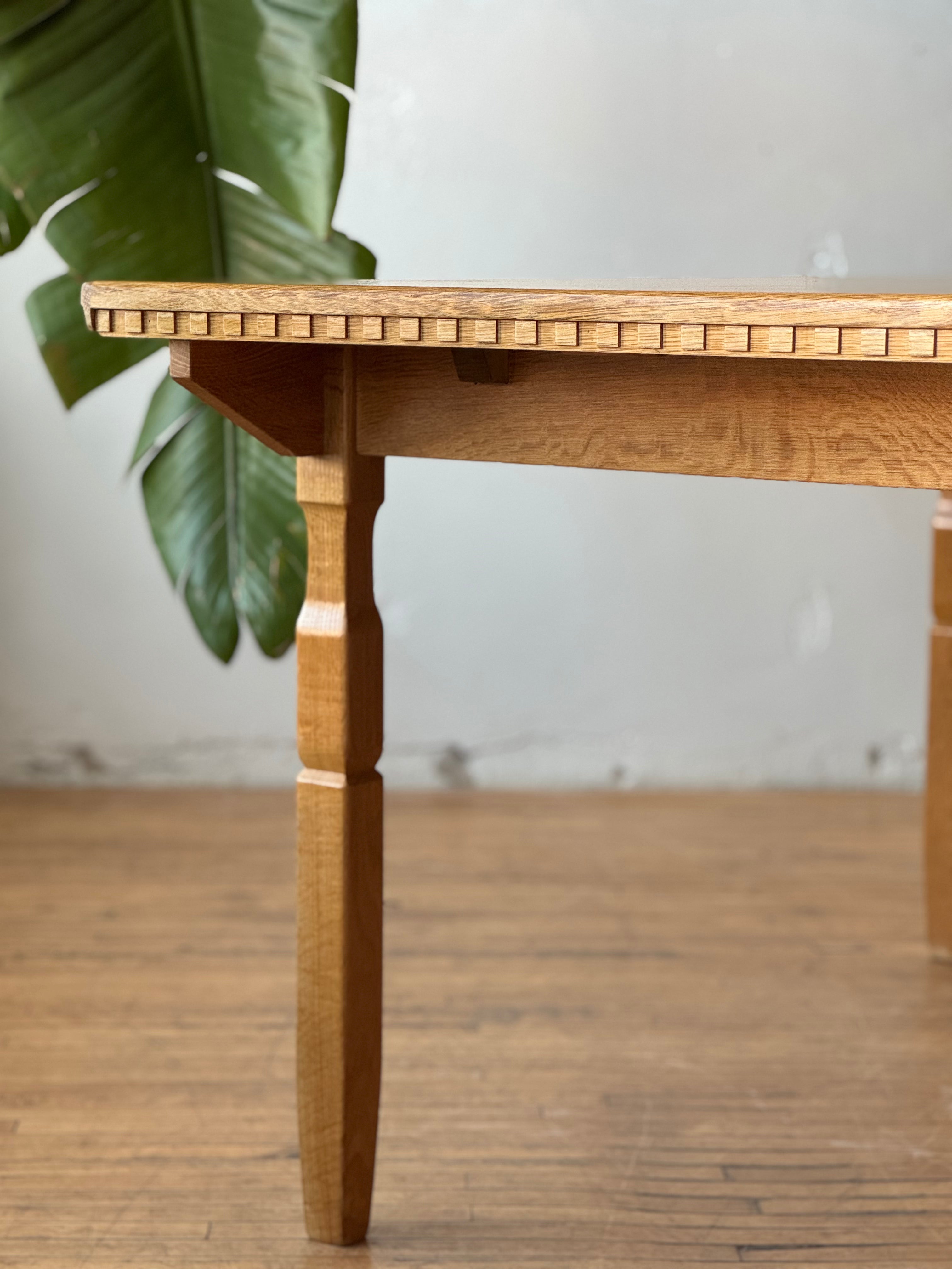 Danish Dining Table in Oak by Henning Kjaernulf #3377