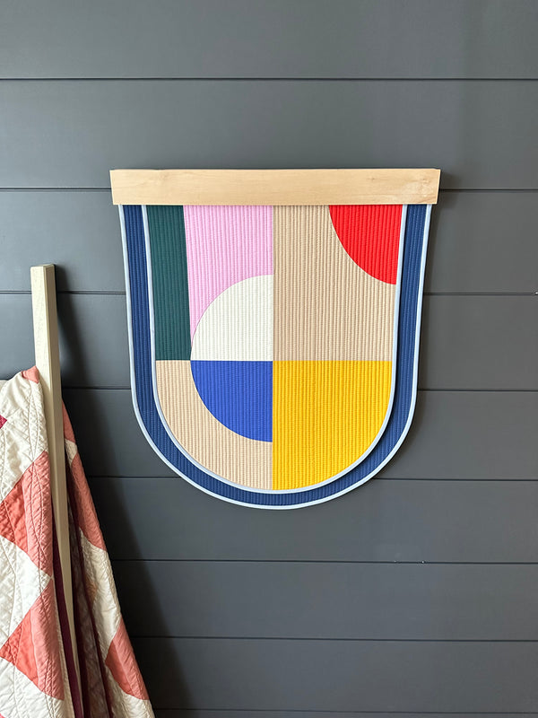 Geometric Wall Hanging by Lisa Marie Quilts