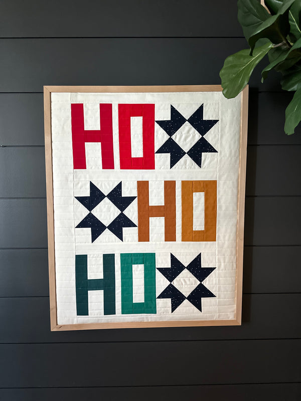 "Ho Ho Ho" Holiday Wall Hanging by Lisa Marie Quilts