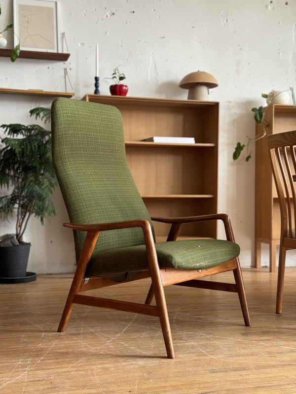 Highback Reclining Lounge Chair by Alf Svensson for Fritz Hansen