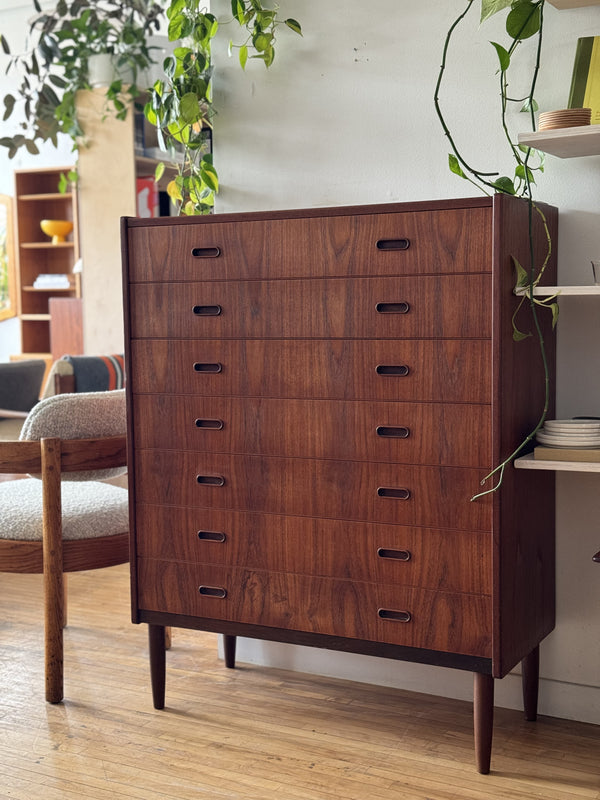 Large Teak Chest of Drawers #244